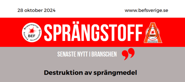 SPRÄNGSTOFF – OKT 2024