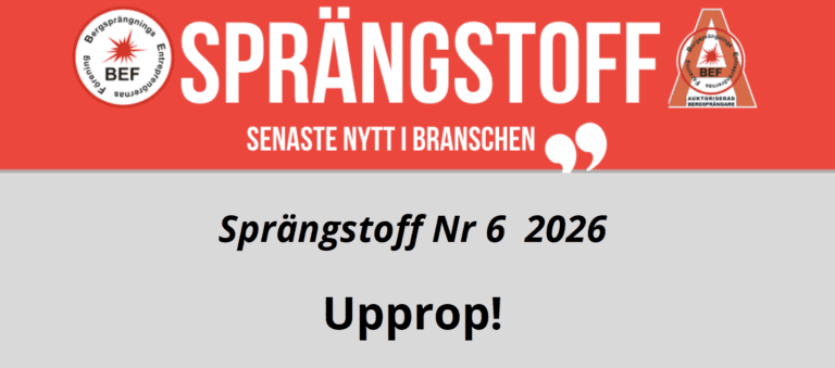 SPRÄNGSTOFF – nr 6 2026