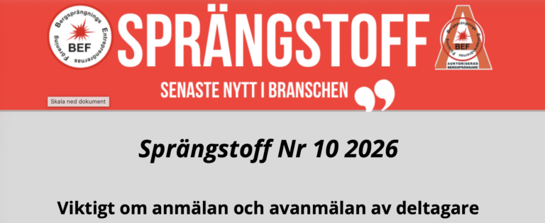 SPRÄNGSTOFF – nr 10 2026